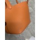 Hermes Picotin 18 Bag Clemence Leather In Orange High