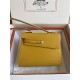 Hermes Kelly Sellier 25 Epsom WAX Yellow High