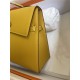 Hermes Kelly Sellier 25 Epsom WAX Yellow High