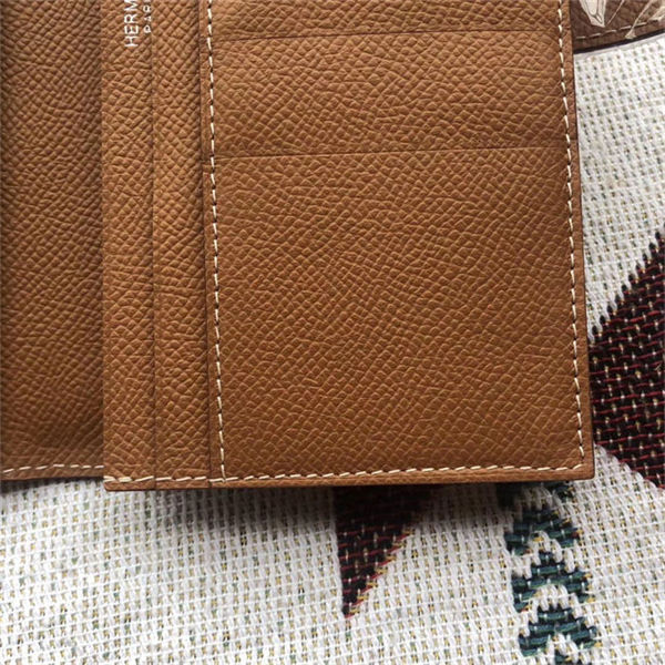 Hermes Bearn Gusset Wallet Epsom Calfskin High