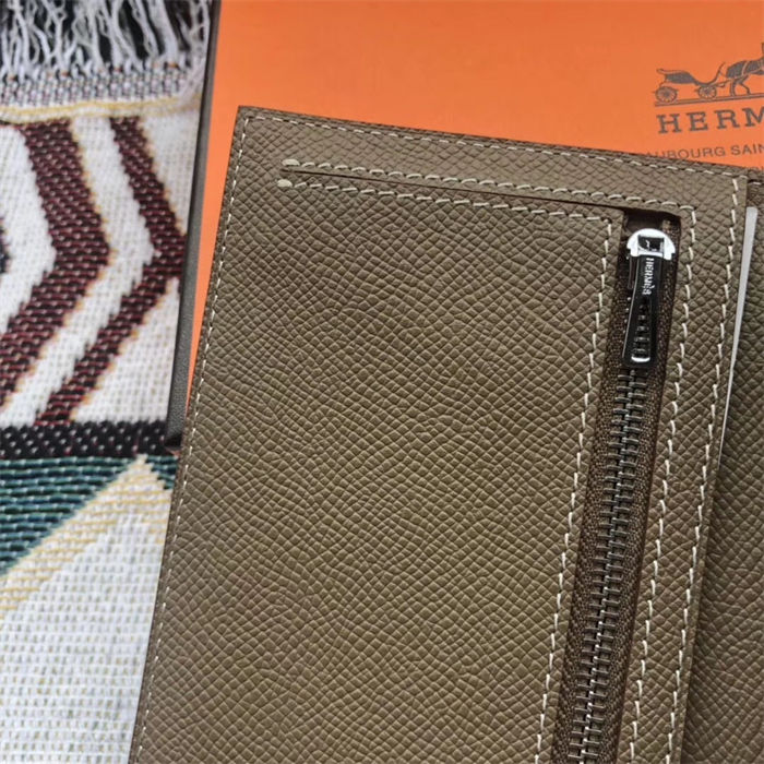 Hermes Bearn Gusset Wallet Epsom Calfskin High