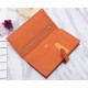 Hermes Bearn Gusset Wallet Epsom Calfskin In Orange High