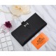 Hermes Bearn Gusset Wallet Epsom Calfskin In Black High