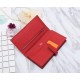 Hermes Bearn Gusset Wallet Epsom Calfskin In Red High