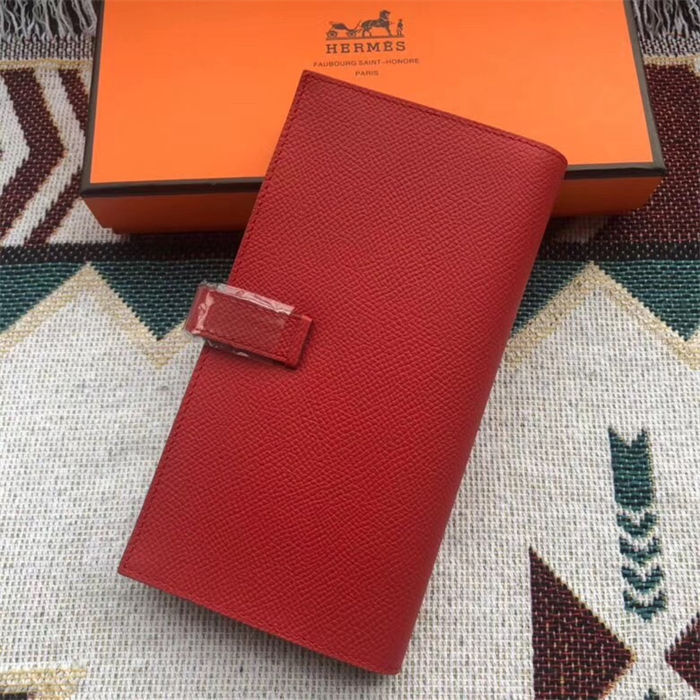 Hermes Bearn Gusset Wallet Epsom Calfskin High