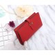 Hermes Bearn Gusset Wallet Epsom Calfskin In Red High