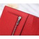 Hermes Bearn Gusset Wallet Epsom Calfskin In Red High