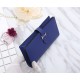 Hermes Bearn Gusset Wallet Epsom Calfskin In Navy High