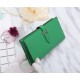 Hermes Bearn Gusset Wallet Epsom Calfskin In Green High