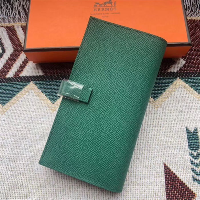 Hermes Bearn Gusset Wallet Epsom Calfskin High