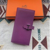 Hermes Bearn Gusset Wallet Epsom Calfskin High