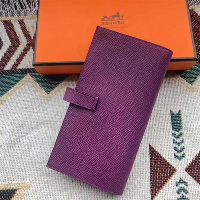 Hermes Bearn Gusset Wallet Epsom Calfskin High