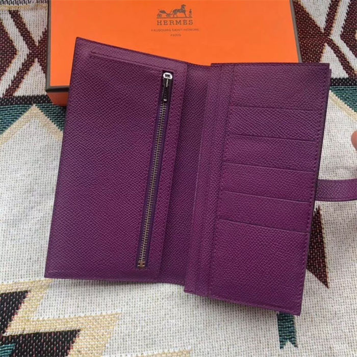 Hermes Bearn Gusset Wallet Epsom Calfskin High