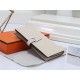 Hermes Bearn Gusset Wallet Epsom Calfskin In Beige High