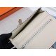 Hermes Bearn Gusset Wallet Epsom Calfskin In Beige High