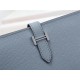 Hermes Bearn Gusset Wallet Epsom Calfskin In Grey-Blue High