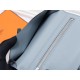 Hermes Bearn Gusset Wallet Epsom Calfskin In Grey-Blue High