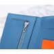 Hermes Bearn Gusset Wallet Epsom Calfskin In Denim-Blue High