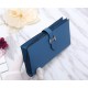 Hermes Bearn Gusset Wallet Epsom Calfskin In Denim-Blue High