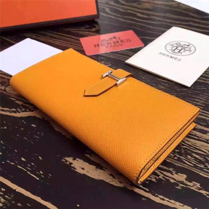 Hermes Bearn Gusset Wallet Epsom Calfskin High