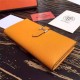 Hermes Bearn Gusset Wallet Epsom Calfskin In Mustard High