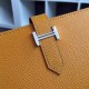 Hermes Bearn Gusset Wallet Epsom Calfskin In Mustard High