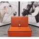 Hermes Dogon Combine Wallet Calfskin In Orange High