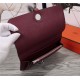 Hermes Dogon Combine Wallet Calfskin In Burgundy High