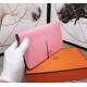 Hermes Dogon Combine Wallet Calfskin In Pink High