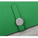 Hermes Dogon Combine Wallet Calfskin In Green High