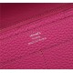 Hermes Dogon Combine Wallet Calfskin In Fuchsia High