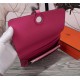 Hermes Dogon Combine Wallet Calfskin In Fuchsia High