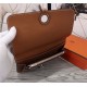 Hermes Dogon Combine Wallet Calfskin In Camel High