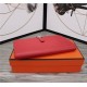 Hermes Dogon Combine Wallet Calfskin In Red High