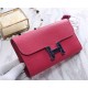 Hermes Constance Long Wallet Epsom Calfskin In Rose Red High