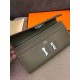 Hermes Constance Long Wallet Epsom Calfskin In Tourterelle High