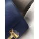 Hermes Mini Constance 18cm/24cm Epsom Bag Silver/Gold Metal Navy High