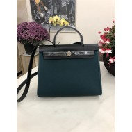 Hermes Herbag 31 bag Canvas and Leather Olive High