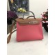 Hermes Herbag 31 bag Canvas and Leather Pink High