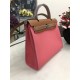 Hermes Herbag 31 bag Canvas and Leather Pink High