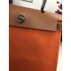 Hermes Herbag 31 bag Canvas and Leather Orange High