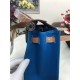 Hermes Herbag 31 bag Canvas and Leather Royal Blue High