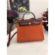 Hermes Herbag 31 bag Canvas and Leather Orange High