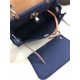 Hermes Herbag 31 bag Canvas and Leather Navy High