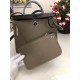 Hermes Herbag 31 bag Canvas and Leather Etoupe High