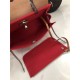 Hermes Herbag 31 bag Canvas and Leather Red High