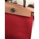 Hermes Herbag 31 bag Canvas and Leather Red High