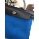 Hermes Herbag 31 bag Canvas and Leather Royal Blue High