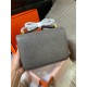 Hermes Constance 24cm Crocodile Leather Bag Silver/Gold Metal High