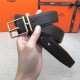 Hermes Nathan 32 reversible belt Togo Coffee High